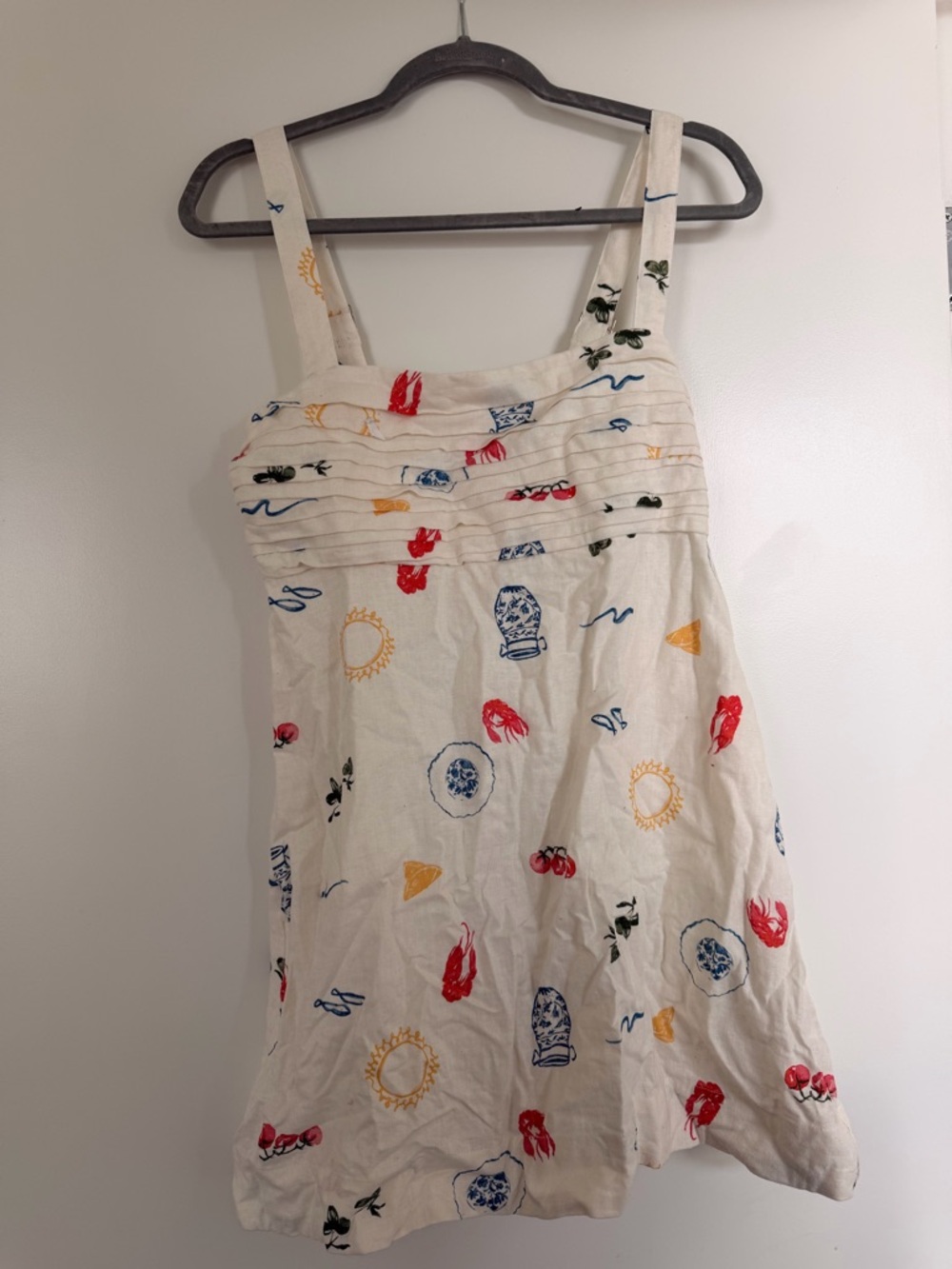 Abercrombie Cream Linen Romper